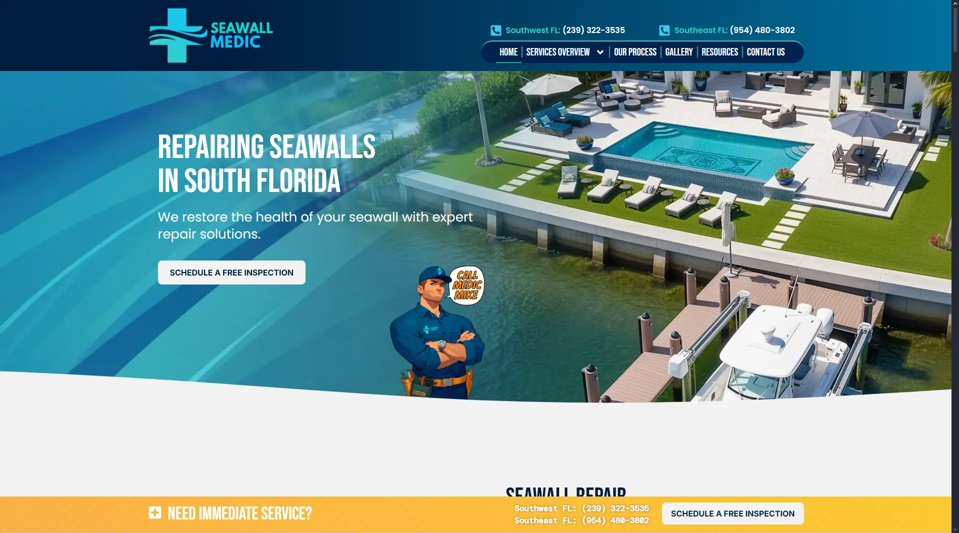Seawall Medic website screenshot